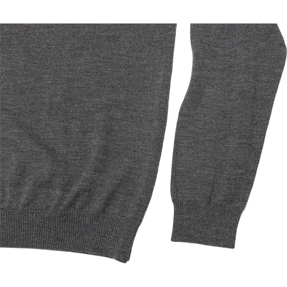 Daniele Fiesoli Crew Neck Gray Merino Wool Sweater. Size XL - Picture 4 of 7